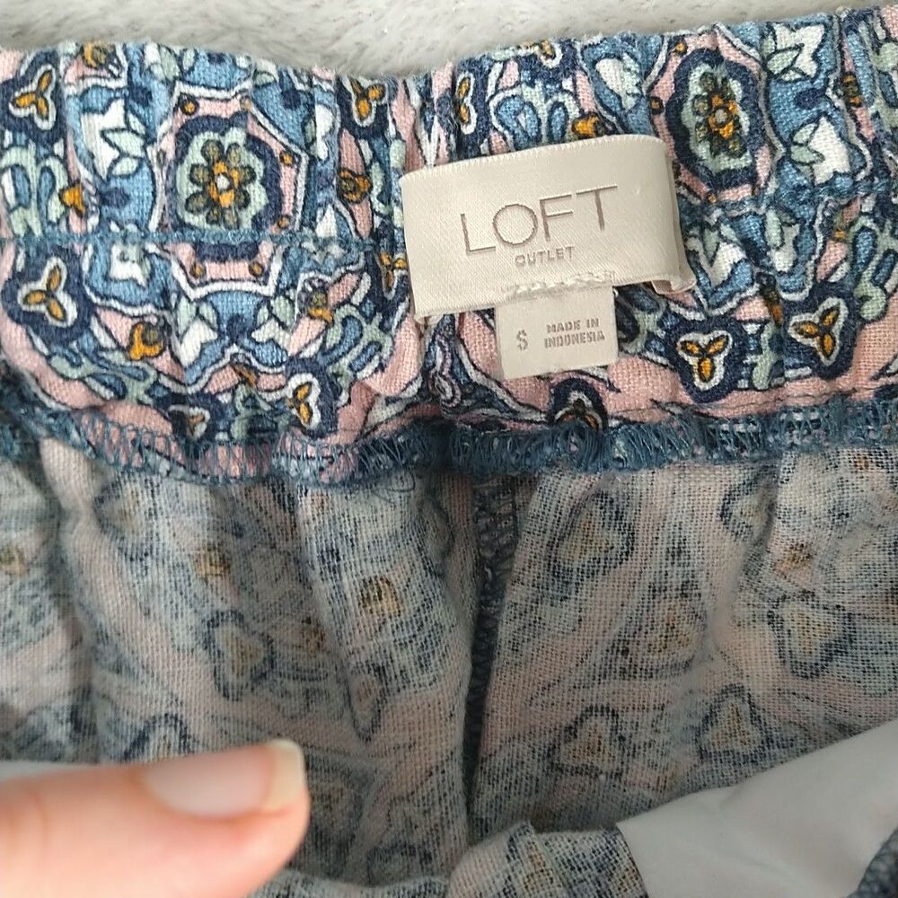 Loft Linen Skirt Women's Small Pull on A-line flare mini above knee - Picture 6 of 9